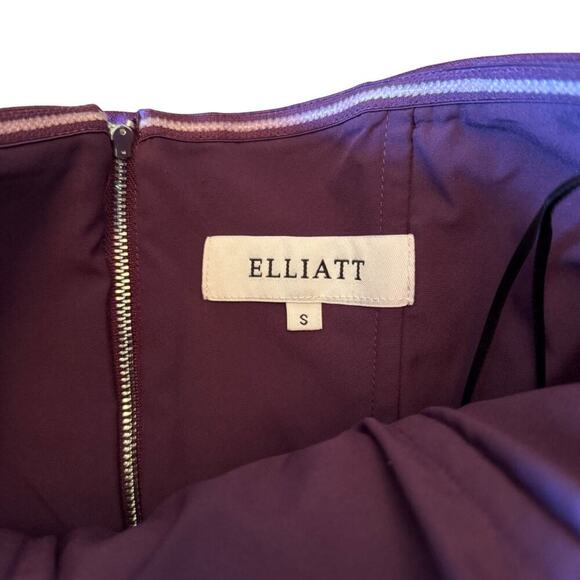 Elliatt Strapless Purple Midi Dress with Ruffle Detail | Size Small 812B2 - Picture 11 of 15